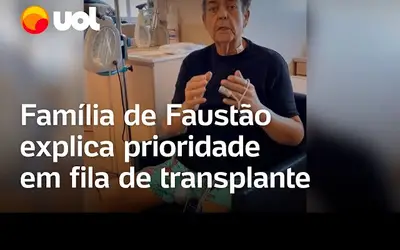 Família de Faustão explica prioridade em fila de transplante de rim